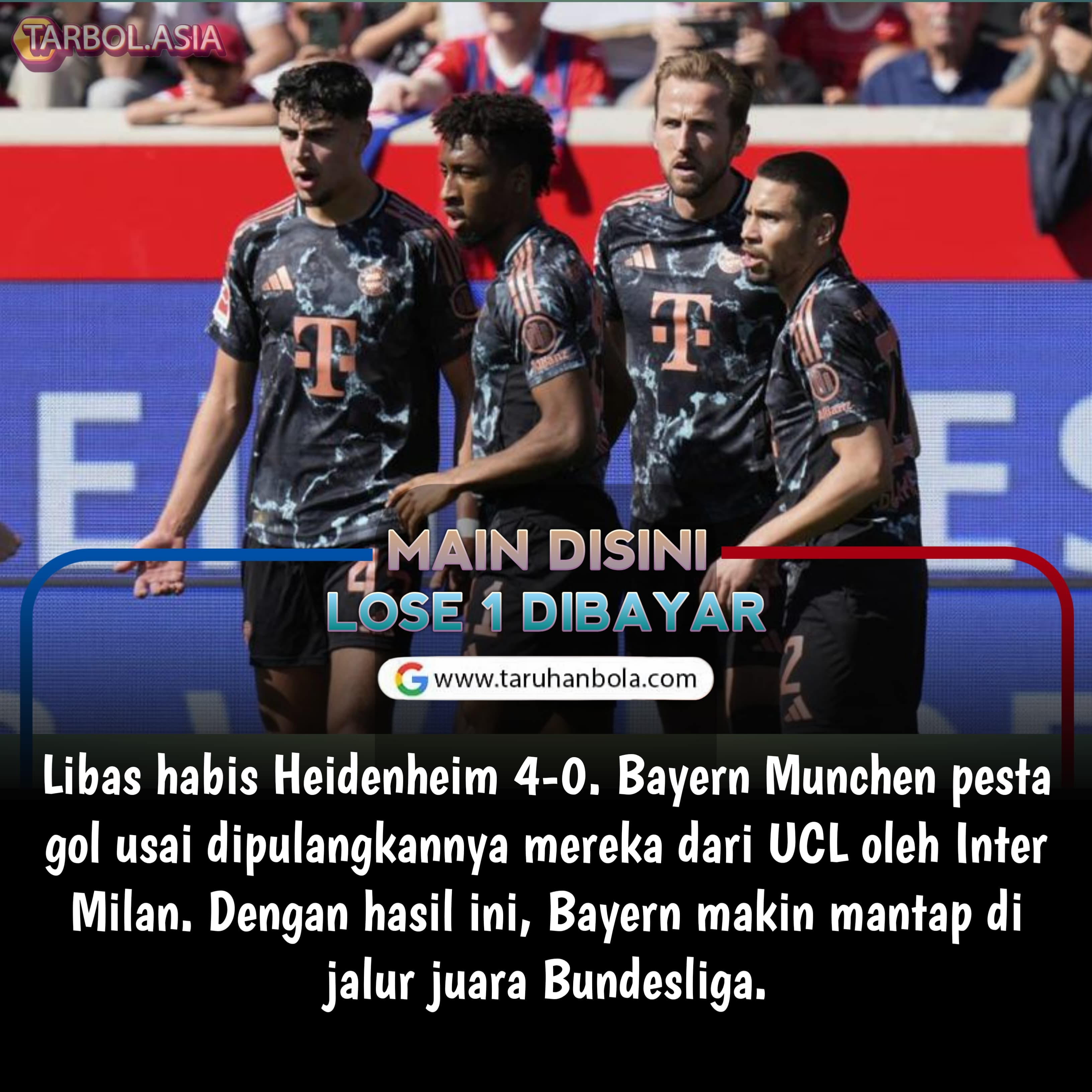 Lampiaskan Usai Tersingkir dari UCL. Pesta Gol ke Gawang Heidenheim, Gelar Bundesliga Makin Dekat!