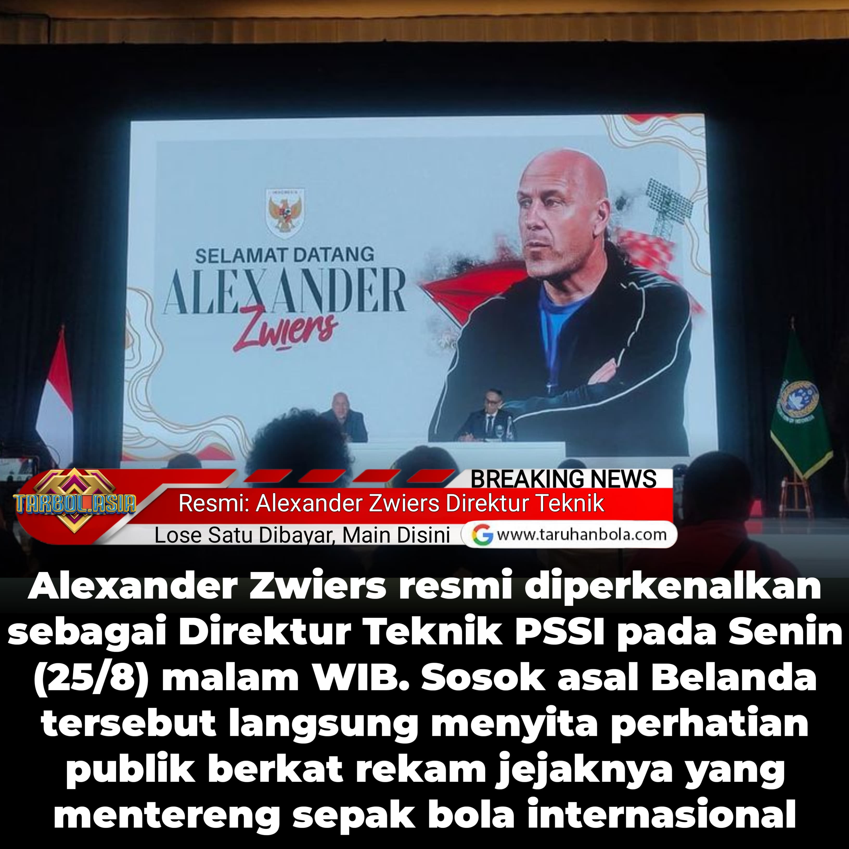 PSSI Resmi Tunjuk Alexander Zwiers: Mampukah Ia Mengubah PSSI seperti di Yordania?