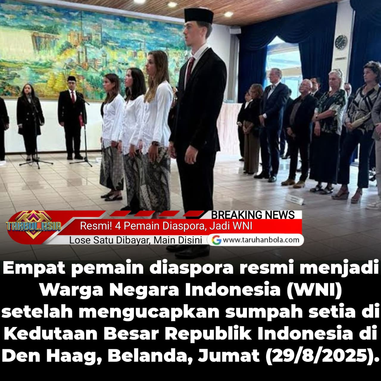 4 Pemain Diaspora Resmi Jadi WNI, Siap Perkuat Timnas Indonesia!