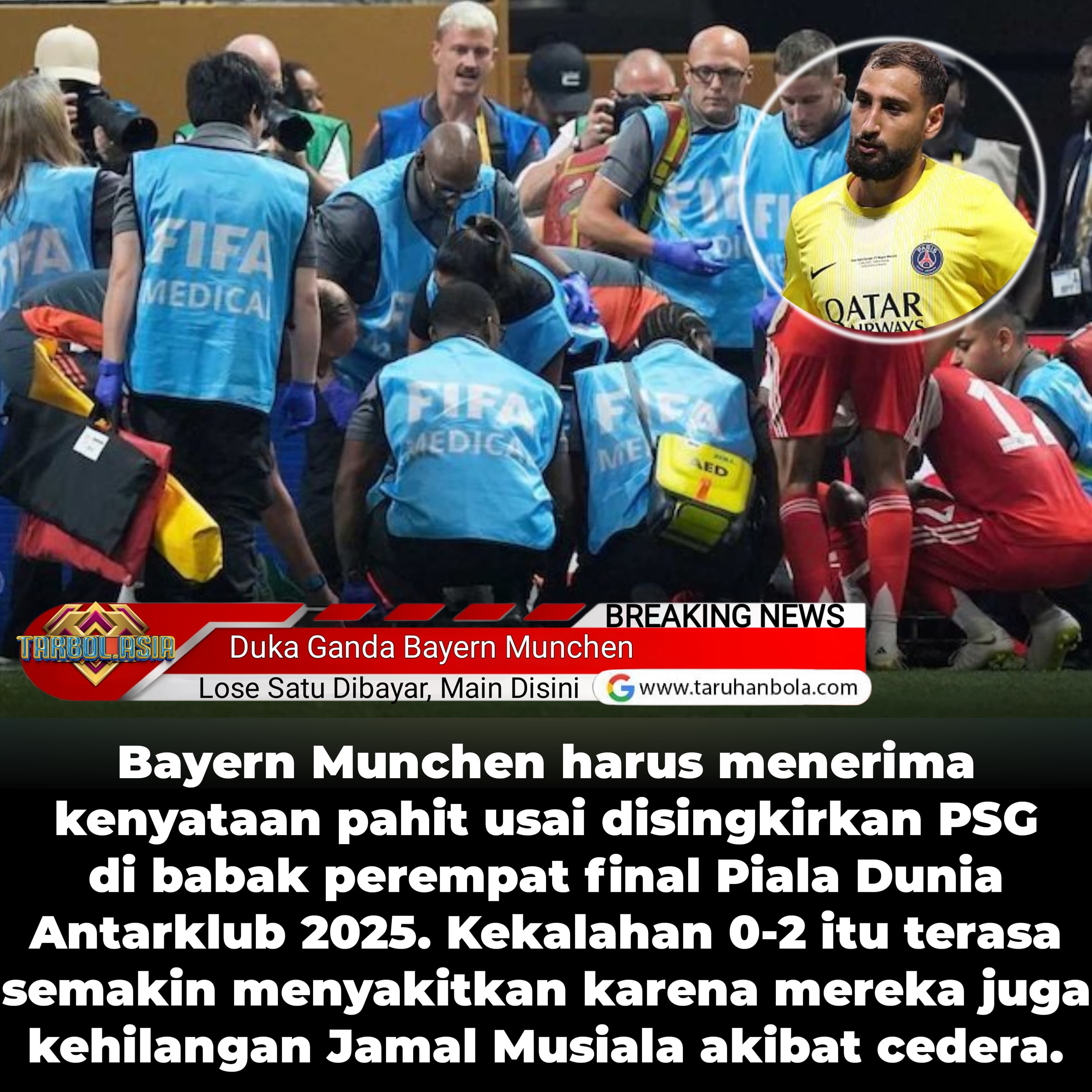Piala Dunia Antarklub Berakhir Tragis Bagi Bayern: Tersingkir dan Musiala Patah Kaki