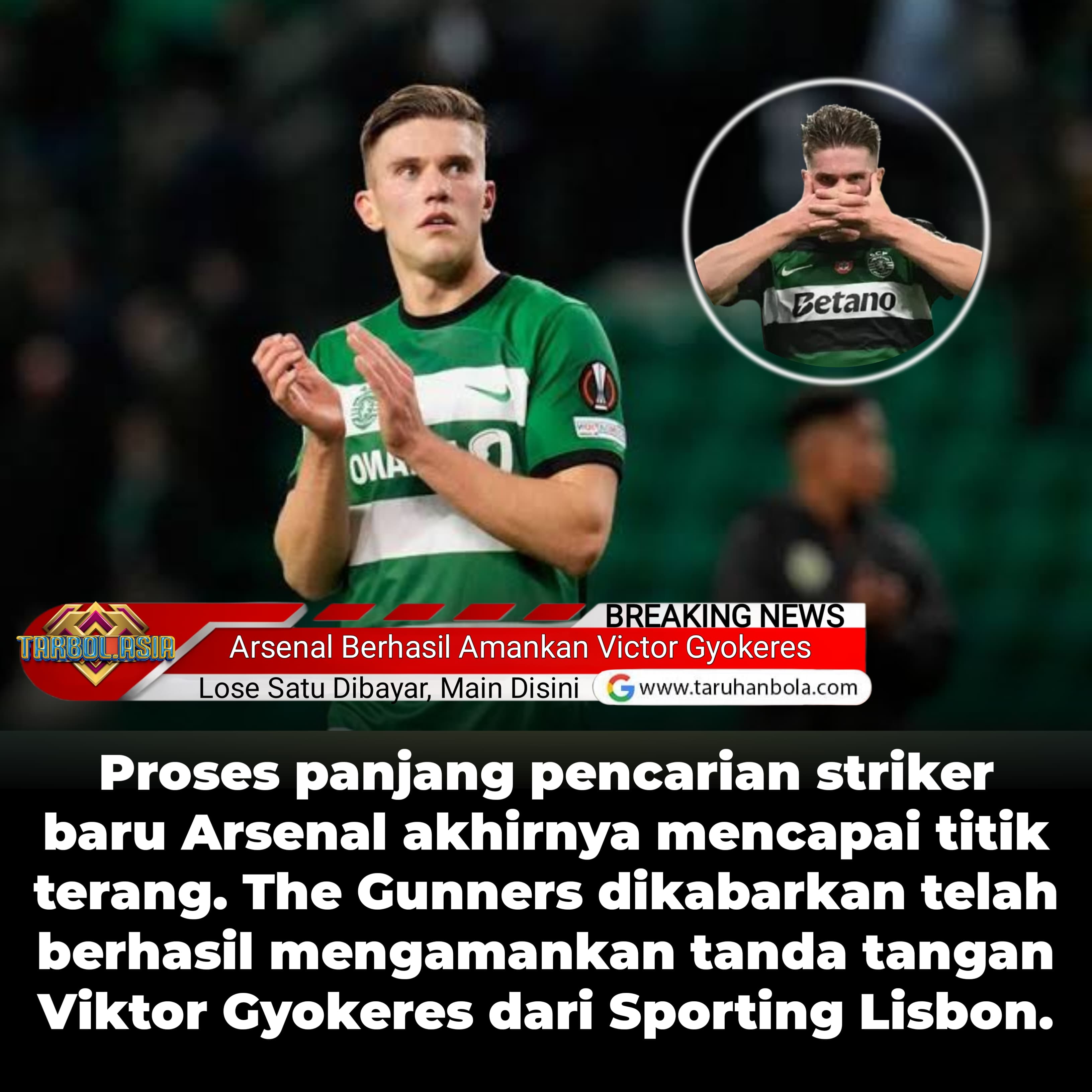 Resmi! Arsenal Selesaikan Transfer Viktor Gyokeres, Transfer Fantastis Senilai €73,5 Juta Tuntas!