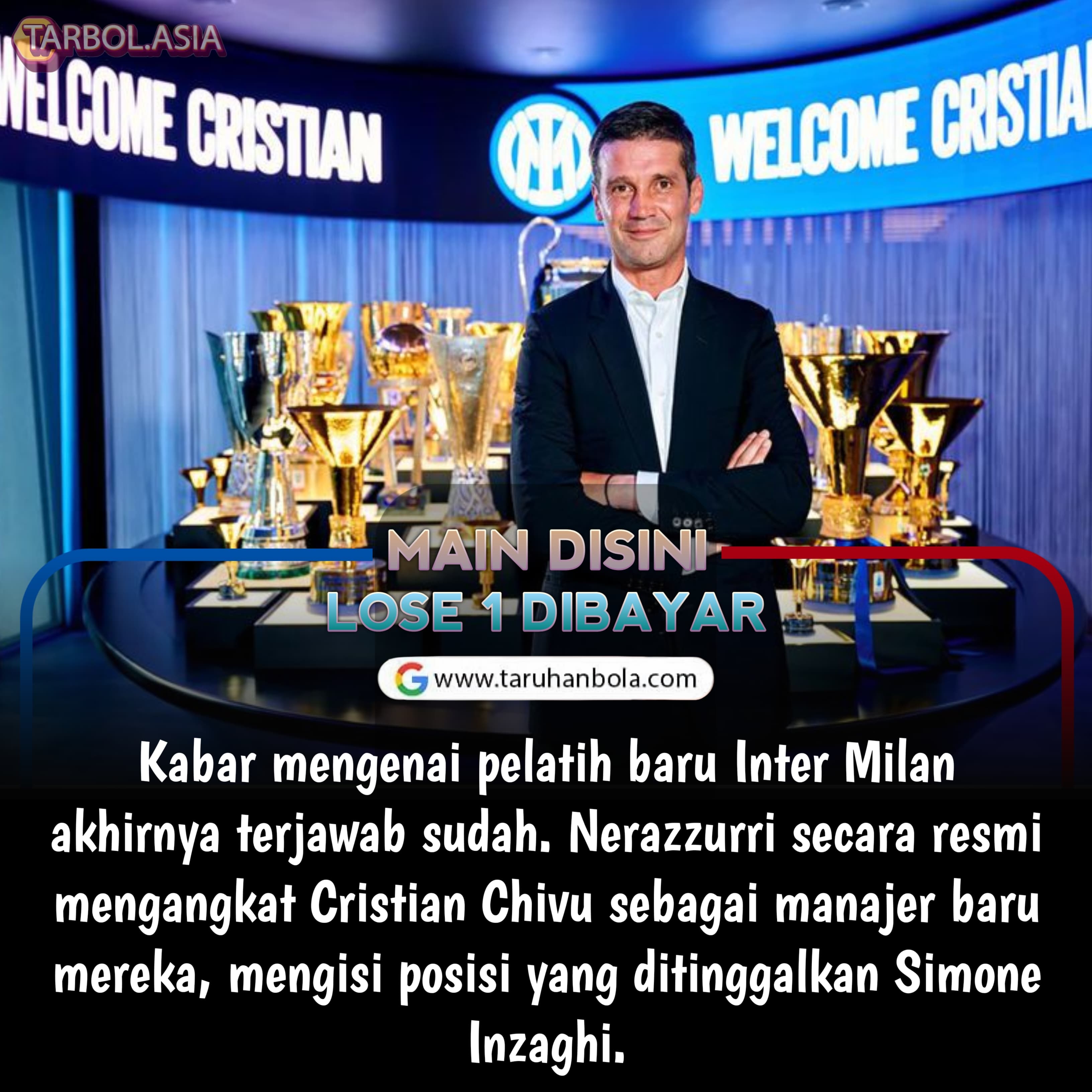 Resmil: Cristian Chivu Jadi Pelatih Baru Inter Milan, Siap Hadapi Musim 2025/2026!