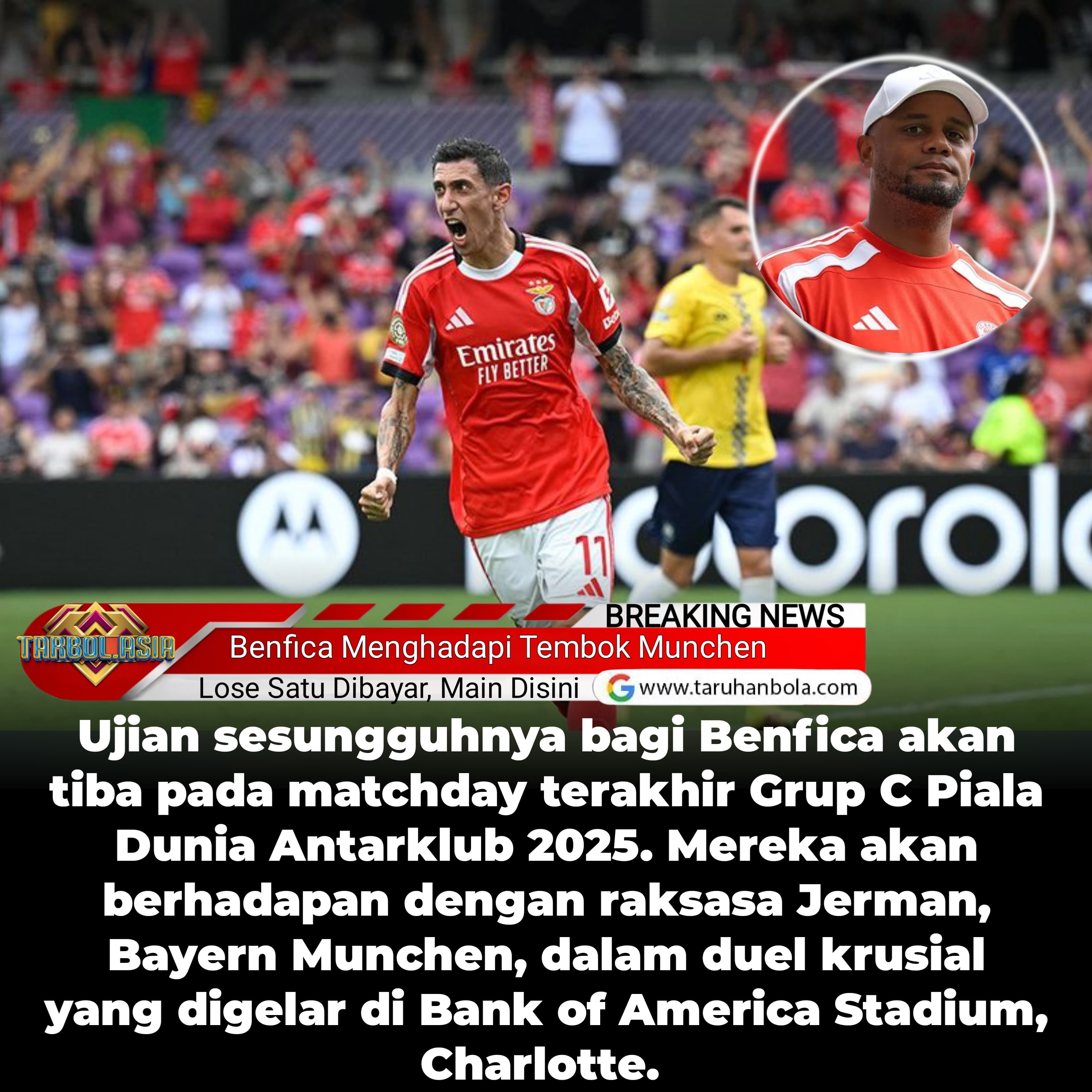 Benfica Gempur Tembok Bayern Munchen: Satu Poin Penentu Nasib di Piala Dunia Antarklub 2025!