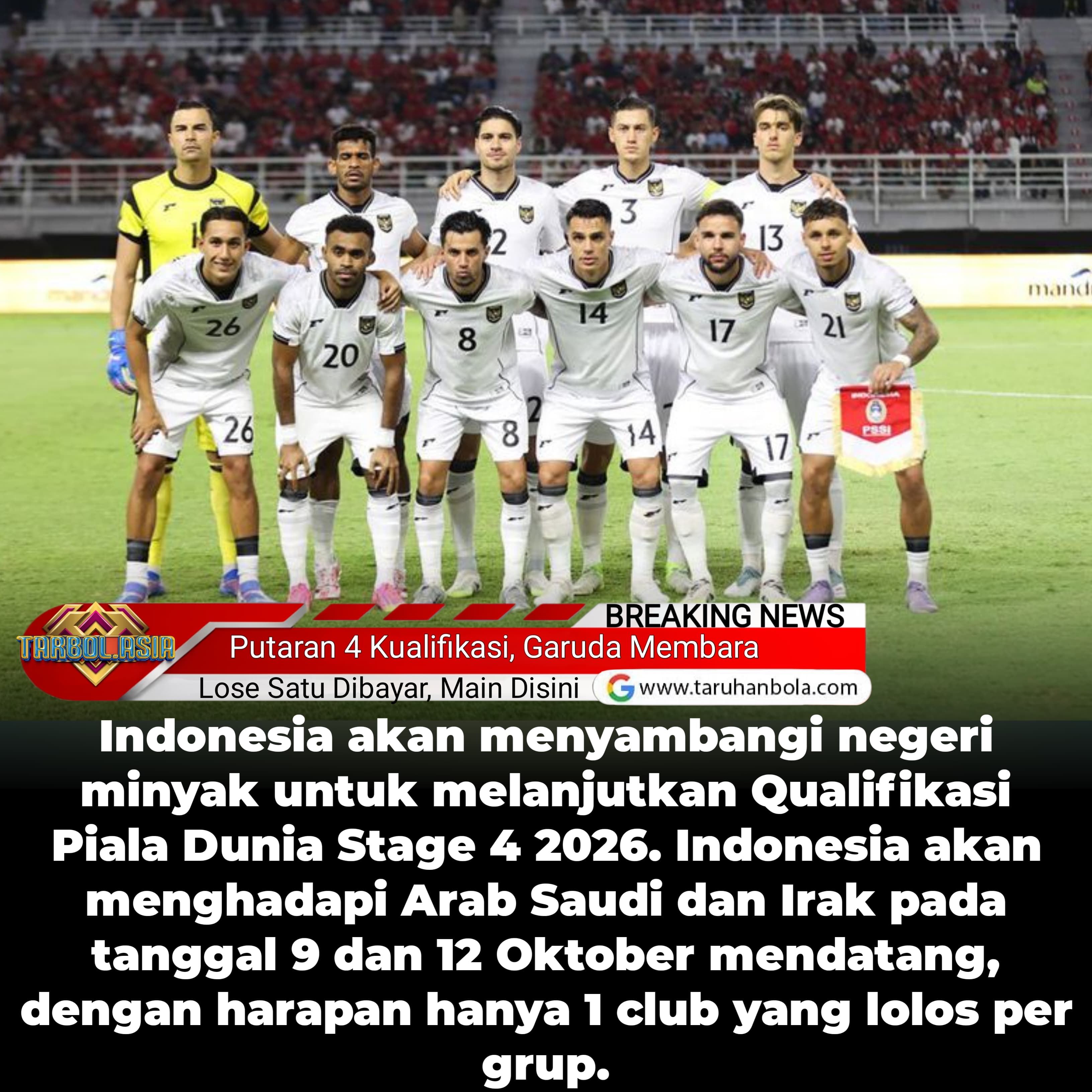 Target 6 Poin dan 'Harga Diri Bangsa': Tekad Garuda di Babak Penentu Kualifikasi Piala Dunia 2026!