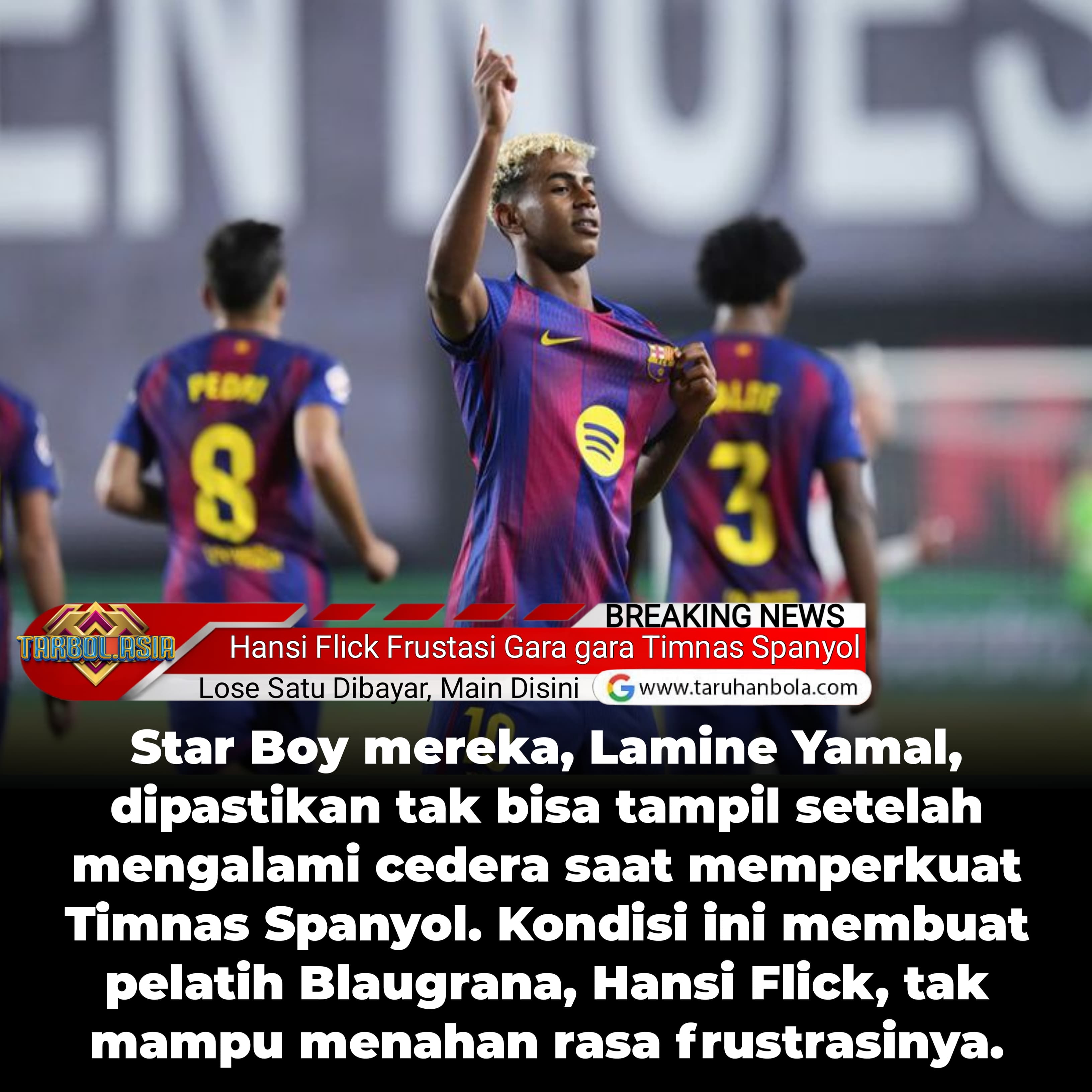 Barcelona Kehilangan Yamal, Hansi Flick Kritik Keras Spanyol